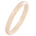PAMTIER Unisex 3mm Ceramic Wedding Promise Band Ring Classic High ...