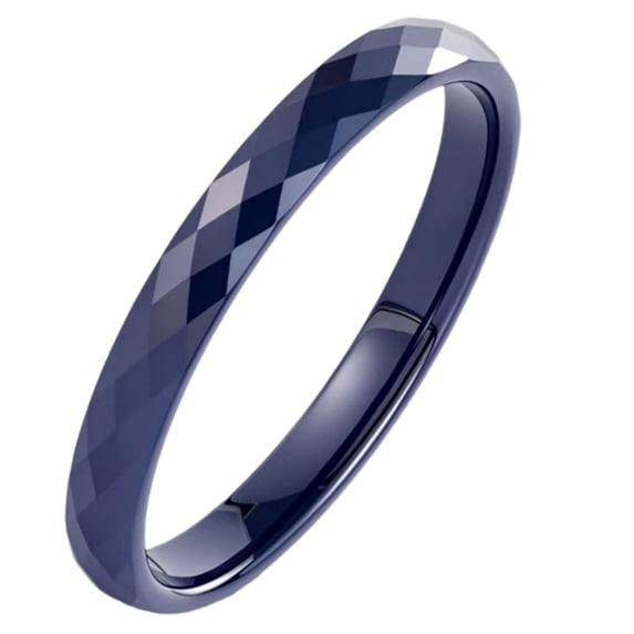 PAMTIER Unisex 3mm Ceramic Wedding Promise Band Ring Classic High ...