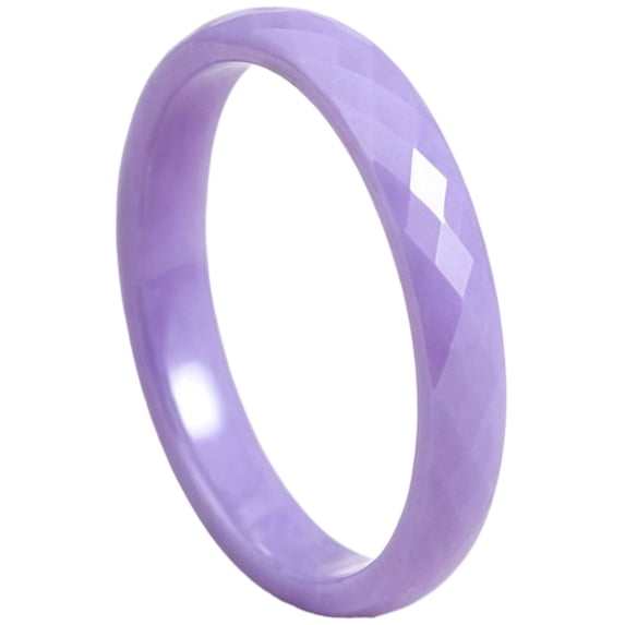 PAMTIER Unisex 3mm Ceramic Wedding Promise Band Ring Classic High ...