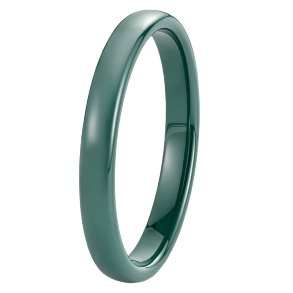 PAMTIER Unisex 3mm Classic Ceramic Stackable Rings Polishing Comfort ...