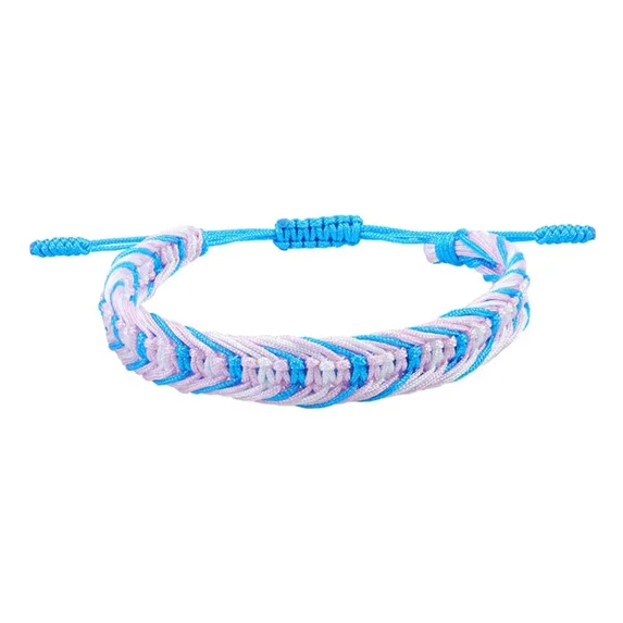PAMTIER Unisex Handmade Braided Cool Colorful Bohemia Jewelry Rope Lesbian LGBT Gay Rainbow Pride Cuff Bracelets LGBTQ Community Style 7