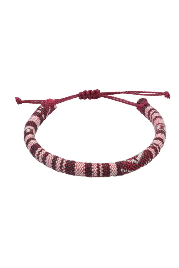 Unisex Handmade Braided Twisted Pleated Tasseled Irregular Boho Jewelry Surfer String Rope LGBT Gay Rainbow Pride Cuff Bracelets Style 10