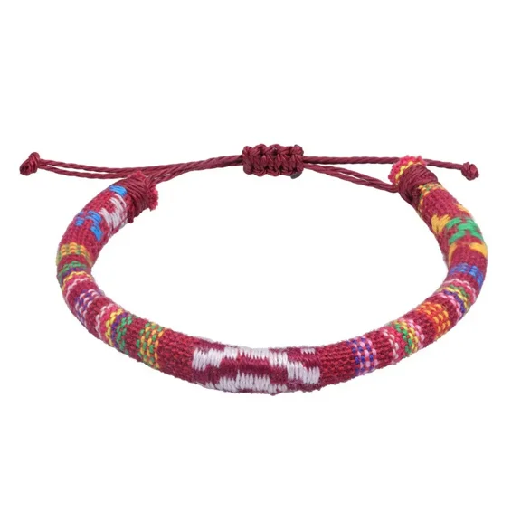 PAMTIER Unisex Handmade Braided Twisted Pleated Tasseled Irregular Boho Jewelry Surfer String Rope LGBT Gay Rainbow Pride Cuff Bracelets Style 9