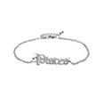 thumbnail image 1 of PAMTIER Unisex Stainless Steel Dainty Elegant 12 Constellations Zodiac Sign Amulet Lucky Bracelet in English Letter Adjustable Chain Silver Pisces, 1 of 2