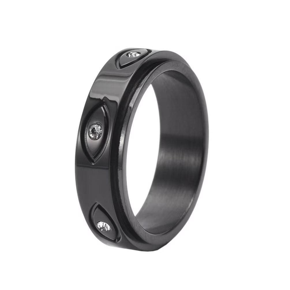 PAMTIER Unisex Stainless Steel Retro All Seeing Eye of God Rotatable ...