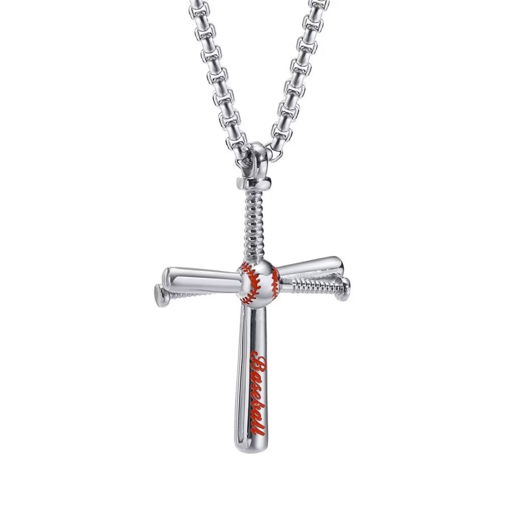 PAMTIER Unisex Stainless Steel Vintage Punk Hip Hop Sport Baseball ...