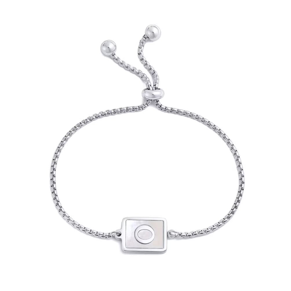 PAMTIER Women Personalized Stainless Steel Dainty Elegant Square White ...