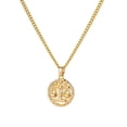 thumbnail image 1 of PAMTIER Women's Stainless Steel Vintage 12 Constellations Zodiac Signs Round Coin Embossed Pendant Necklace Libra, 1 of 4