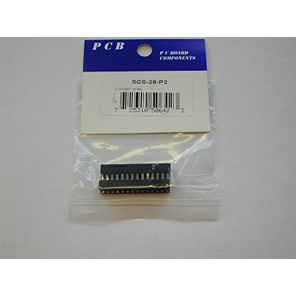 PAN PACIFIC SCS-28-P2 IC SOCKET 28 PIN (5PC PACK) - SCS-28-P2