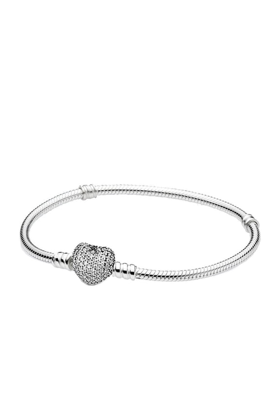 PAN S925 logo Jewelry Charm Bracelet For Women Beads Bangle Birthday Gifts For Her