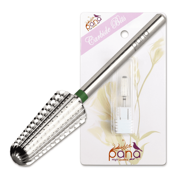 PANA 3/32" Volcano Nail Carbide Bit for Electric Dremel Drill Machine (Coarse - C, SILVER)