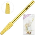 thumbnail image 1 of PANA Professional 3/32" Cone Shape Nail Carbide Bit - Nail Drill Bit For Manicure Dremel Machine- Gold, Coarse Grit, 1 of 7