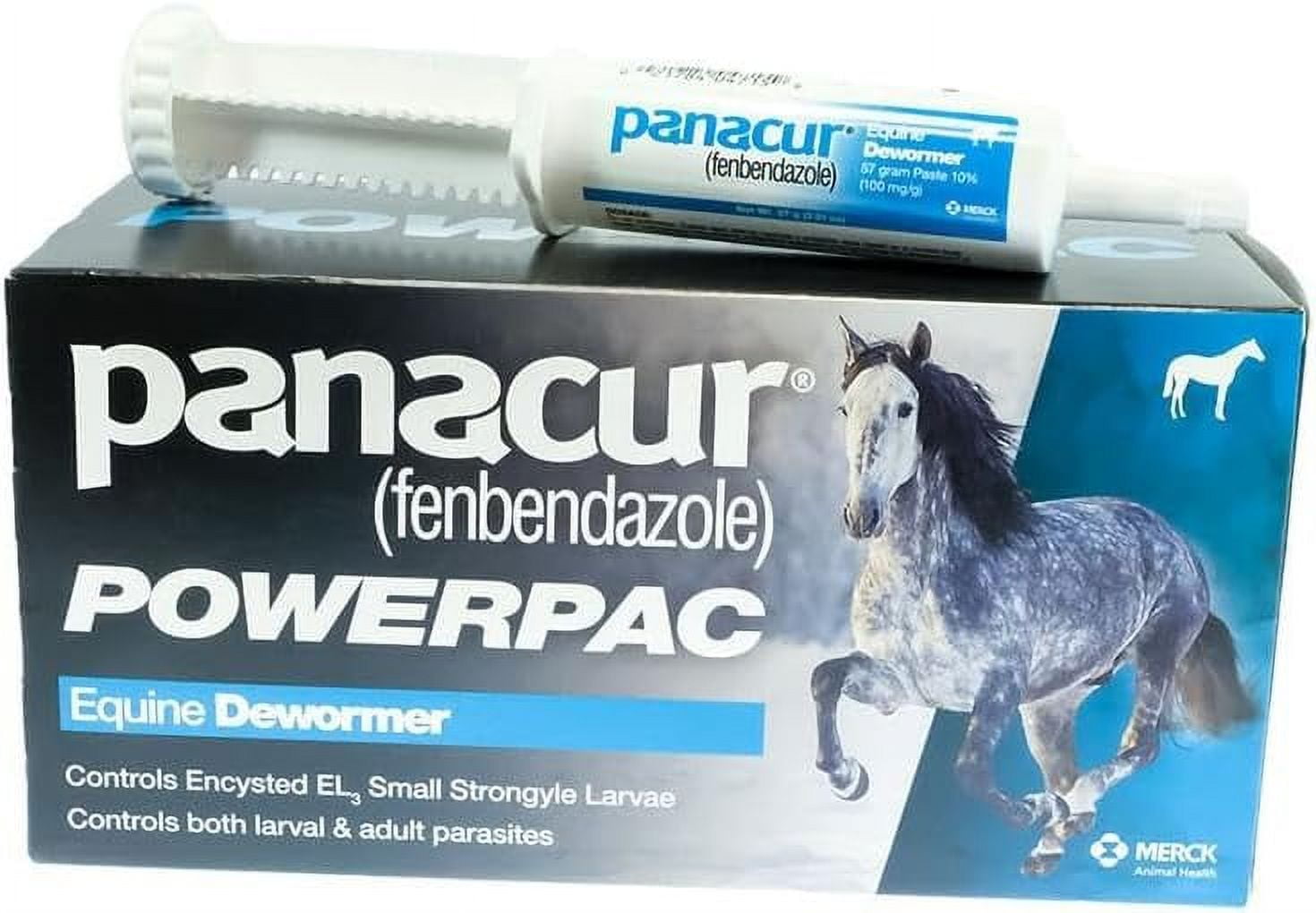 PANACUR PASTE POWERPAC EQUINE DEWORMER control of large strongyles