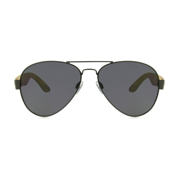 PANAMA JACK MEN'S BAMBOO AVIATOR GUNMETAL