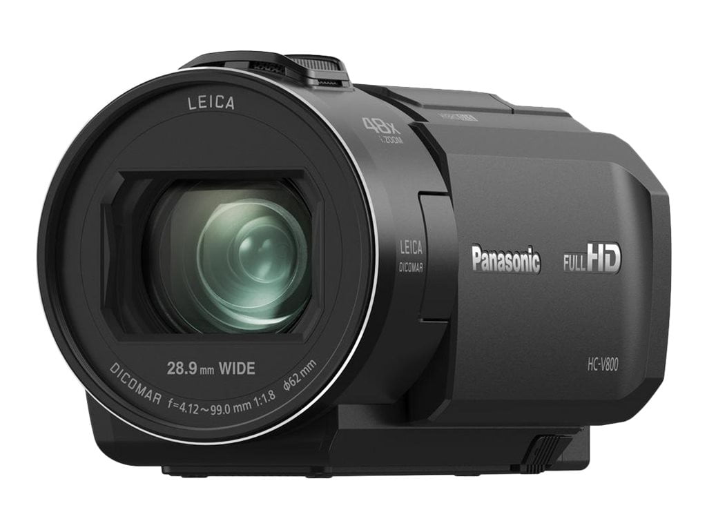 Panasonic HC-V800K - Camcorder - 1080p / 60 fps - 8.57 MP - 24x optical zoom - Leica - flash card - Wi-Fi - black