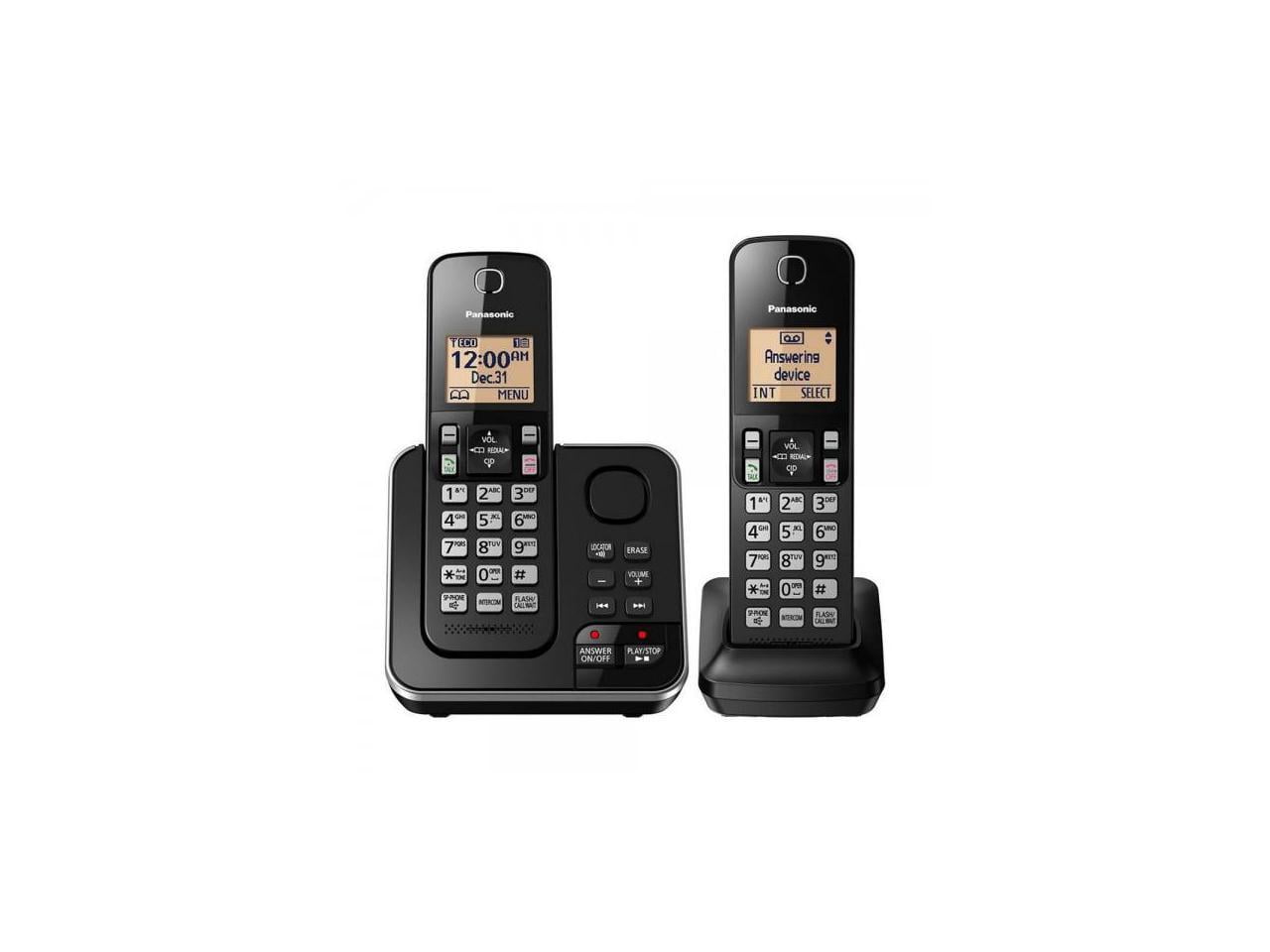 Panasonic KX-TGC362B teléfono fijo con banda de frecuencia Dect_6.0, 2  unidades