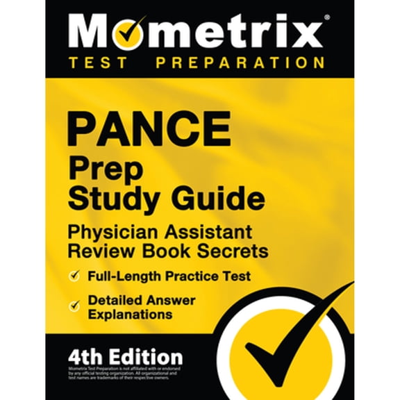 Pre-Owned PANCE Prep Study Guide - Physician Assistant Review Book Secrets, Full-Length Practice Test, (Paperback) by Matthew Bowling