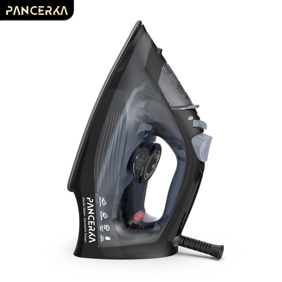 PANCERKA 1200W Steam Iron for Clothes with Adjustable Thermostat, Non-Stick Soleplate, Overheat Protection and Variable Steam Control, Powerful and Long-Lasting Steam for All Fabrics