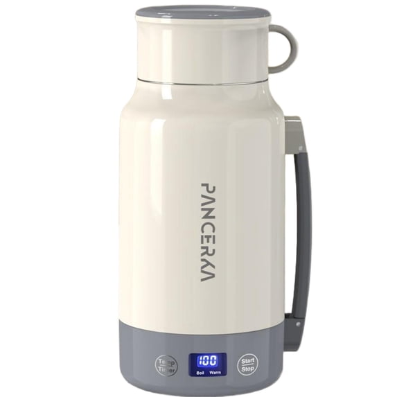 PANCERKA 1PC 1.0L Portable Electric Kettle - 400W High Power, Multi-Function (Boil, Warm), 304 Stainless Steel, Fast Heating, Smart Temperature Control, Safe & Easy to Clean