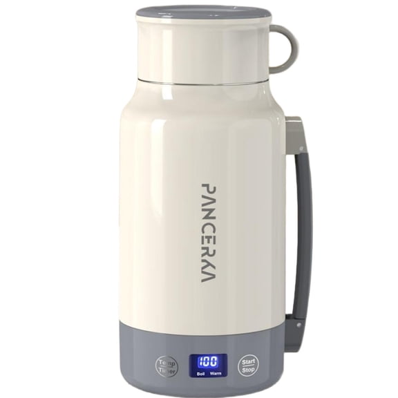 PANCERKA 1PC 1.0L Portable Electric Kettle - 400W High Power, Multi-Function (Boil, Warm), 304 Stainless Steel, Fast Heating, Smart Temperature Control, Safe & Easy to Clean