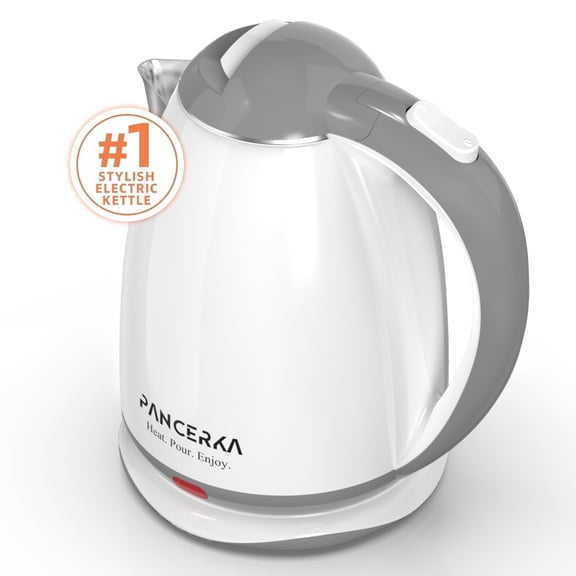 PANCERKA Electric Kettle, 1.8L Tea Kettle for Coffee or Tea, Fast Boiling, Auto Shut-off, White