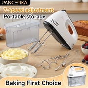 PANCERKA Electric Hand mixer - 7 Adjustable Speed Handheld Mixer Electric Whisk with 5 Stainless Steel Accessories