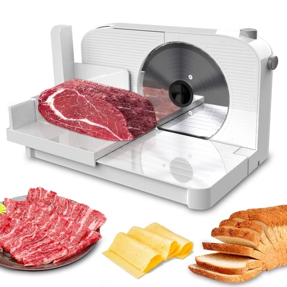 PANCERKA Meat Slicer Machine for Home, Adjustable Thickness, 0-15mm Cutting Capability
