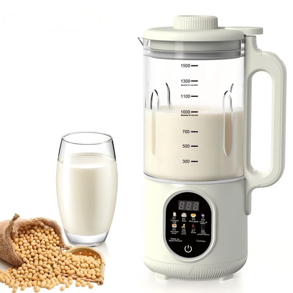 PANCERKA Nut Milk Maker Machine, Multi-Functional Automatic Blender with One-Touch Operation, Perfect for Homemade Almond, Oat, Plant-Based, Soy, and Coconut Milk, High Capacity Countertop Blender