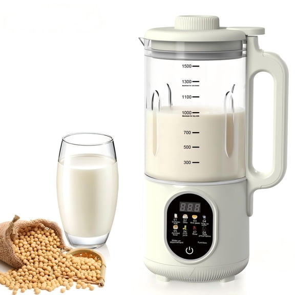 PANCERKA Nut Milk Maker Machine, Multi-Functional Automatic Blender with One-Touch Operation, Perfect for Homemade Almond, Oat, Plant-Based, Soy, and Coconut Milk, High Capacity Countertop Blender