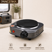 PANCERKA Portable Electric Single Burner Hot Plate, Adjustable 5 Level Temperature Control Mini Stove Cooktop, Compatible with All Cookware, Compact Countertop Cooker for Apartment