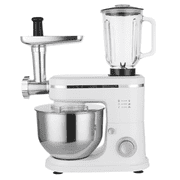 PANCERKA Stand Mixer 6-IN-1 Multifunctional Electric Kitchen Mixer, 6 Speed, 6.3 Qt With Dough Hook, Flat Beater, Whisk, Juice Blender, Meat Grinder and Juicer Accessories