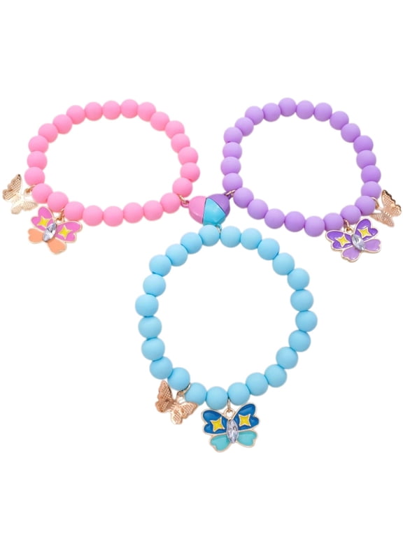 PANCHENH Colorful Friendship Bracelets 3 Pack Matching Beaded Bracelet For Girls Teens Sisters Birthday