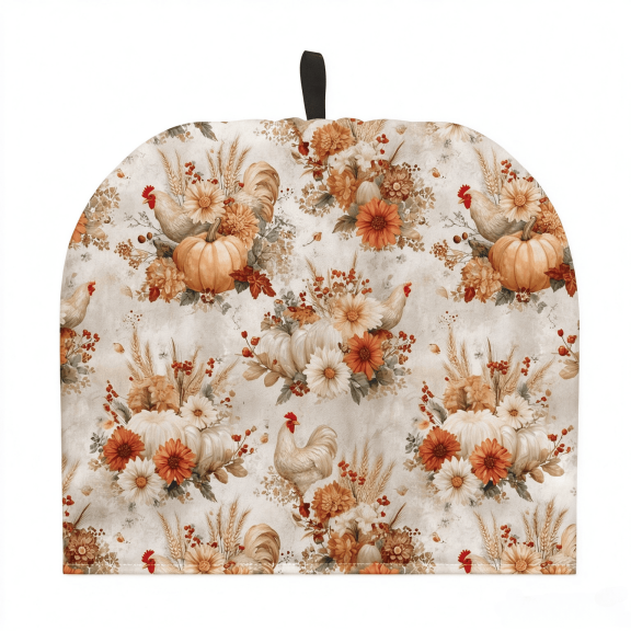 PANCHENH Pumpkin Floral Cozy For Teapot Fall Halloween Insulated Cosy For Teapot Cozies Kettle Quilt Hotel Party