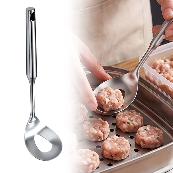 PANCHENH Spoon Stainless Steel Maker With Holes For Easy Storage Long Handle Suitable For Kitchens Restaurants And Bars.
