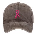 thumbnail image 1 of PANCHENH Unisex Breast Cancer Awareness Baseball Cap, Embroidered Pink Ribbon Logo, Adjustable Outdoor Sports Hat for Men and Women, 1 of 4