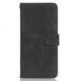 thumbnail image 1 of PANDACO Black Suede Wallet Case for iPhone 16 Pro, 1 of 5
