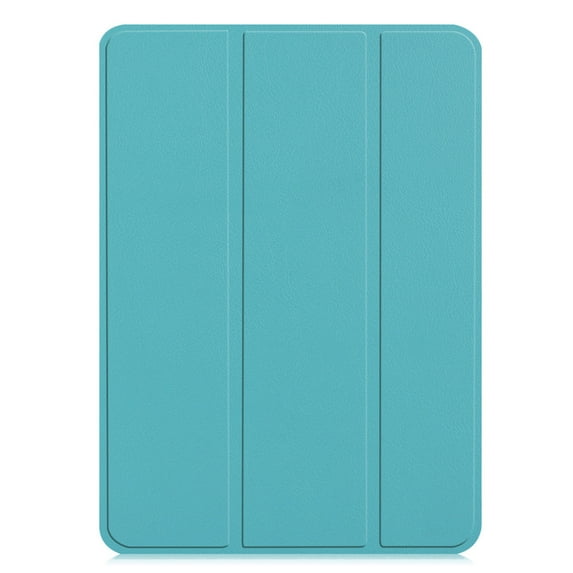 PANDACO Teal Leather Folio Case with Smart Cover for iPad 10.2-inch (2019-2021)