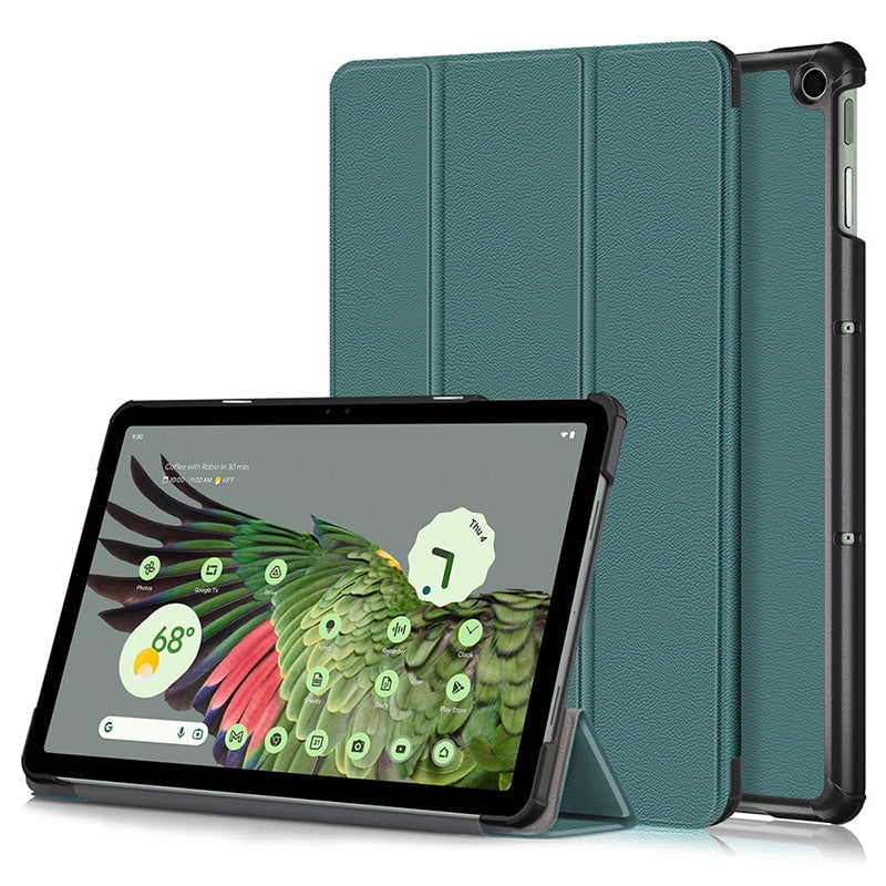 PANDACO Forest Green Leather Folio Case Google Pixel Tablet (2023 ...
