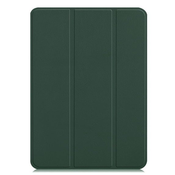 PANDACO Forest Green Leather Folio Case with Smart Cover for iPad 10th / 11th Gen (2022-2025)