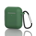 thumbnail image 1 of PANDACO Forest Green Soft Case for AirPods Charging Case (1st/2nd Gen), 1 of 5