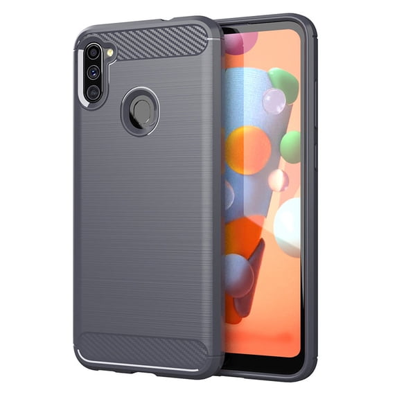 PANDACO Gray Brushed Metal Case for Samsung Galaxy A11