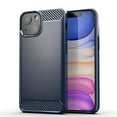 thumbnail image 1 of PANDACO Navy Brushed Metal Case for iPhone 13, 1 of 4