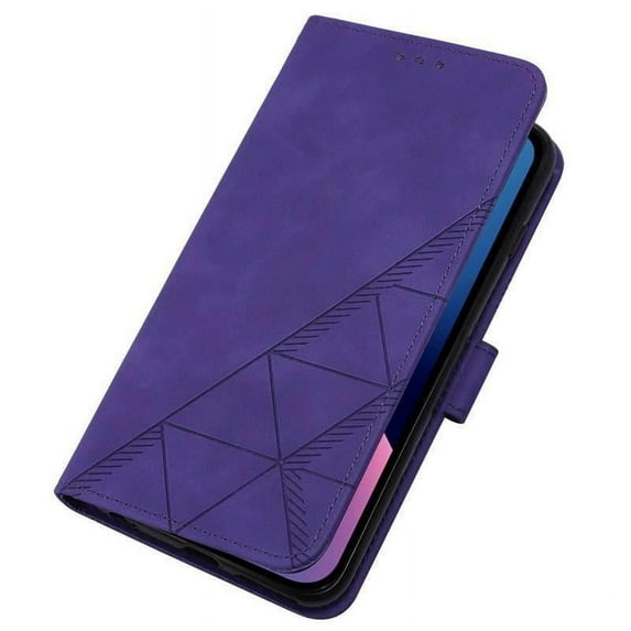 PANDACO Purple Suede Wallet Case for iPhone 12