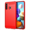 thumbnail image 1 of PANDACO Red Brushed Metal Case for Samsung Galaxy A21, 1 of 4