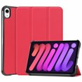 thumbnail image 1 of PANDACO Red Leather Folio Case with Smart Cover for iPad Mini 6 / Mini 7, 1 of 5