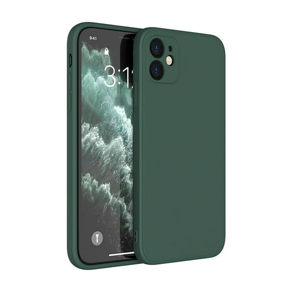 PANDACO Soft Shell Matte Forest Green Case for iPhone 12