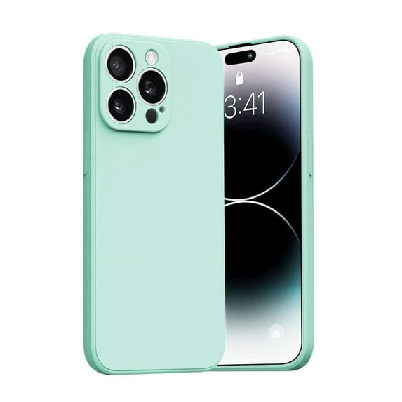 PANDACO Soft Shell Matte Mint Blue Case for iPhone 14 Pro