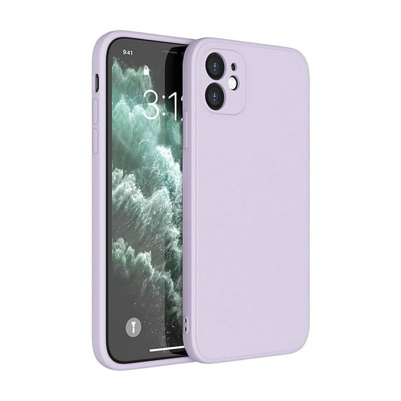 PANDACO Soft Shell Matte Pastel Purple Case for iPhone 12