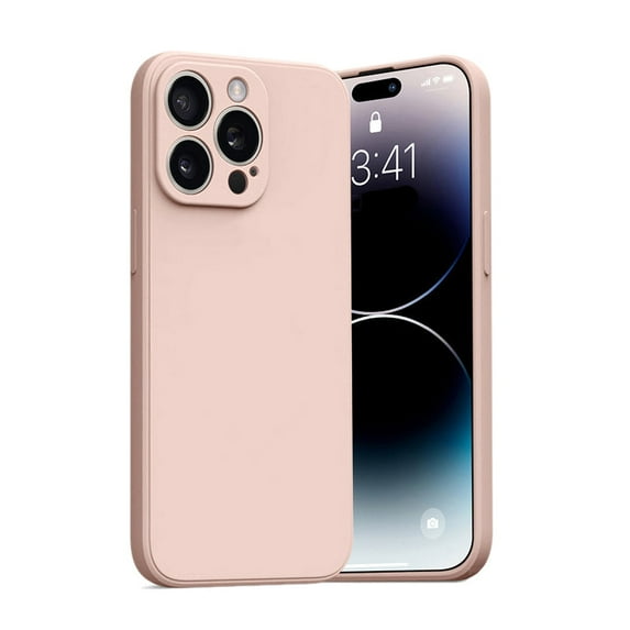 PANDACO Soft Shell Matte Pink Case for iPhone 14 Pro Max