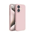 thumbnail image 1 of PANDACO Soft Shell Matte Pink Case for iPhone 16, 1 of 3